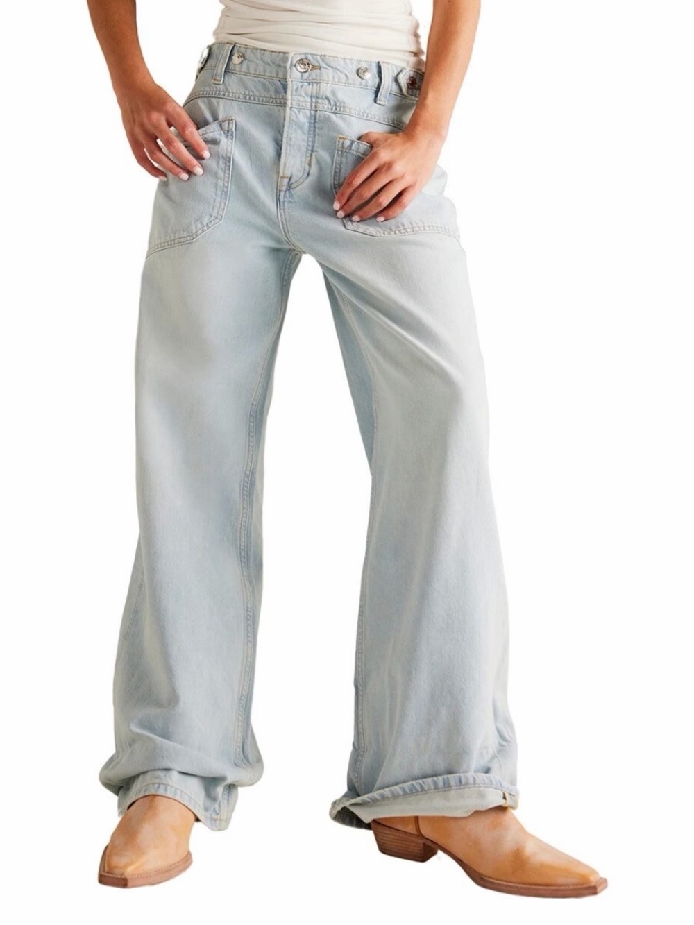 Free People Palmer Cuffed Jeans